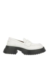 Marni Woman Loafers White Size 10 Leather In White