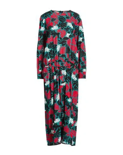 Marni Woman Maxi Dress Deep Teal Size 10 Viscose, Elastane In Green