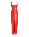 Marni Woman Maxi Dress Red Size 6 Lambskin In Red