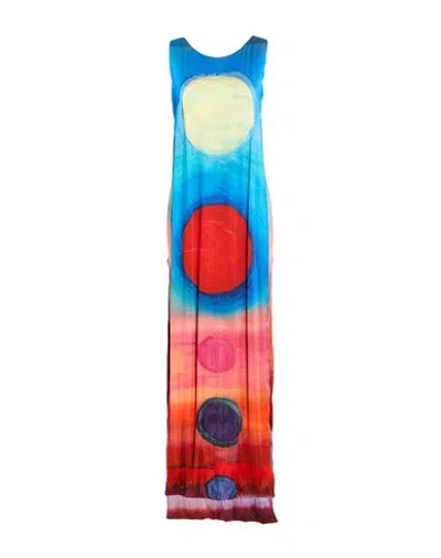 Marni Woman Maxi Dress Turquoise Size 6 Viscose, Elastane In Blue