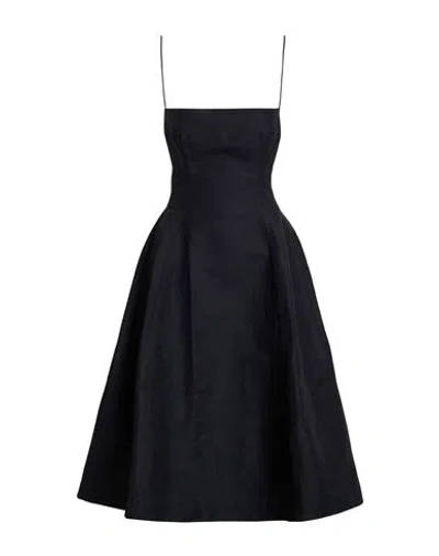 Marni Woman Midi Dress Black Size 4 Cotton