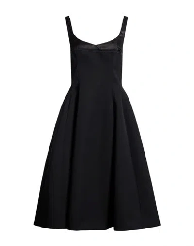 Marni Woman Midi Dress Black Size 6 Virgin Wool