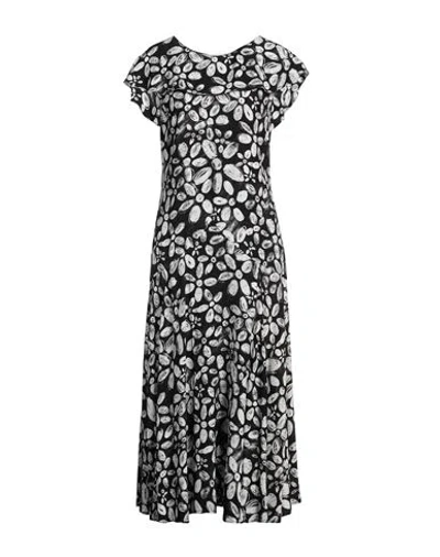 Marni Woman Midi Dress Black Size 8 Viscose