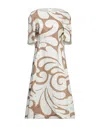 Marni Midi Dresses In Beige