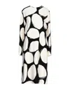 Marni Longuette Dress In Cream And Black Color In White