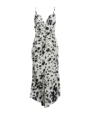 Marni Woman Midi Dress Ivory Size 6 Silk In White