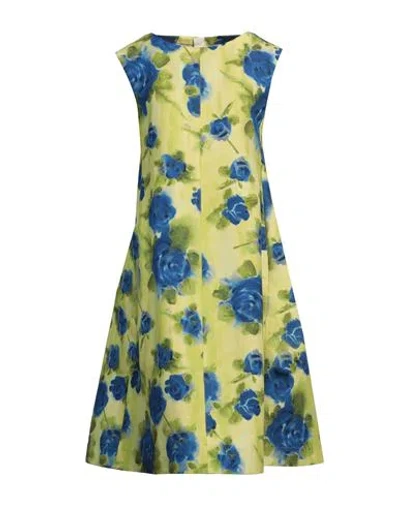 Marni Woman Midi Dress Lime Green Size 4 Cotton