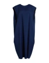 Marni Woman Midi Dress Navy Size 10 Virgin Wool In Blue
