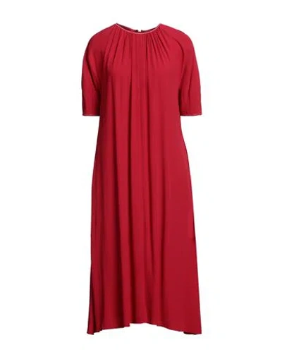 Marni Woman Midi Dress Red Size 6 Viscose, Acetate