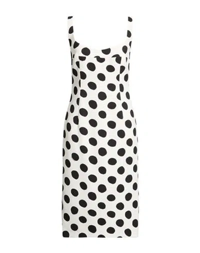 Marni Woman Midi Dress White Size 2 Viscose, Elastane In Black