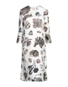 Marni Woman Midi Dress White Size 8 Silk In White