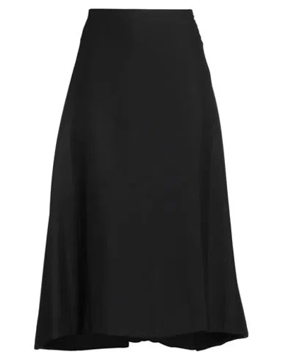 Marni Woman Midi Skirt Black Size 4 Virgin Wool