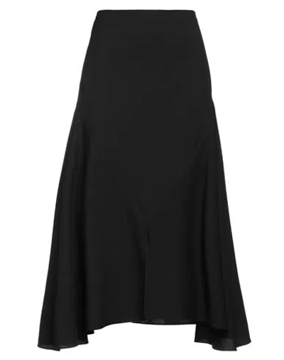 Marni Woman Midi Skirt Black Size 6 Virgin Wool