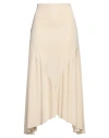 Marni Woman Midi Skirt Cream Size 8 Viscose In White