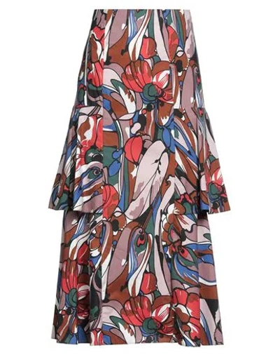 Marni Woman Midi Skirt Mauve Size 10 Cotton