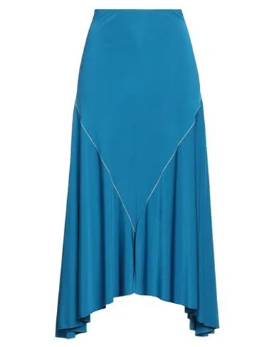 Marni Woman Midi Skirt Pastel Blue Size 8 Viscose