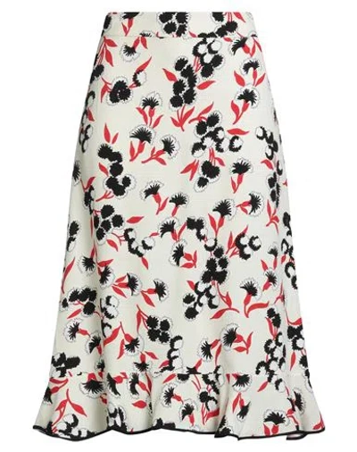 Marni Woman Midi Skirt Pastel Yellow Size 4 Viscose In Multi