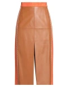 Marni Woman Midi Skirt Tan Size 8 Lambskin