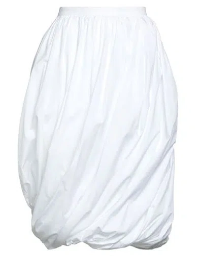 Marni Woman Midi Skirt White Size 4 Cotton