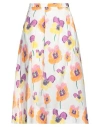 Marni Woman Midi Skirt White Size 8 Cotton In White