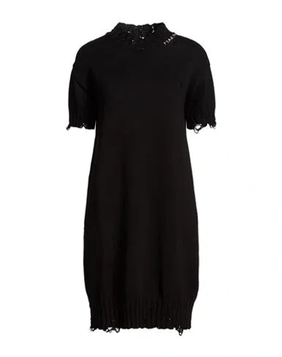 Marni Woman Mini Dress Black Size 4 Cotton