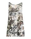 Marni Woman Mini Dress Charcoal Size 10 Cotton In Multi