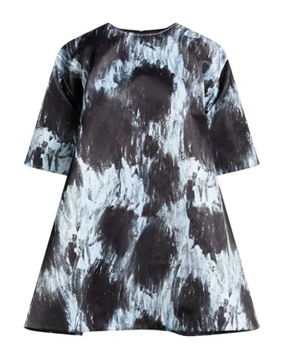 Marni Woman Mini Dress Charcoal Size 6 Polyester In Black