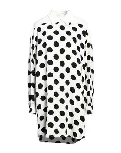 MARNI MARNI WOMAN MINI DRESS OFF WHITE SIZE 10 VISCOSE, ELASTANE