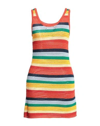 Marni Woman Mini Dress Orange Size 6 Cotton
