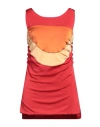 Marni Woman Mini Dress Red Size 6 Viscose, Elastane