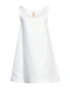 Marni Flared Dress With Hand-embroidered In White