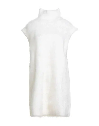 Marni Woman Mini Dress White Size 4 Mohair Wool, Polyamide, Wool, Viscose, Polyester