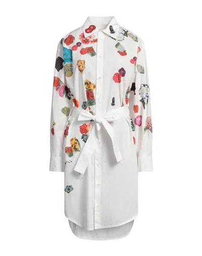 Marni Flowers Shirt Dress In White