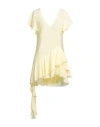 Marni Woman Mini Dress Yellow Size 8 Silk In Yellow