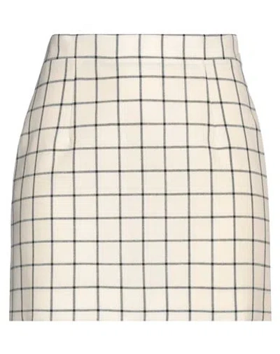 MARNI MARNI WOMAN MINI SKIRT IVORY SIZE 6 VIRGIN WOOL