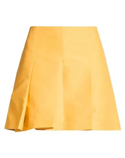 Marni Woman Mini Skirt Marigold Size 8 Cotton In Yellow