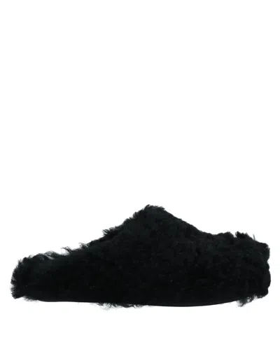 Marni Woman Mules & Clogs Black Size 5 Shearling