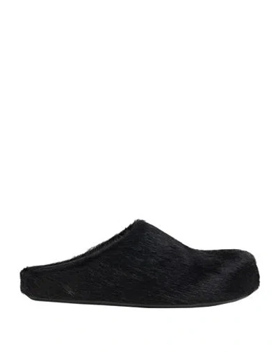 Marni Woman Mules & Clogs Black Size 7 Leather In Multi