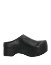 Marni Matte Finish Clog With Elevated Platform In Black