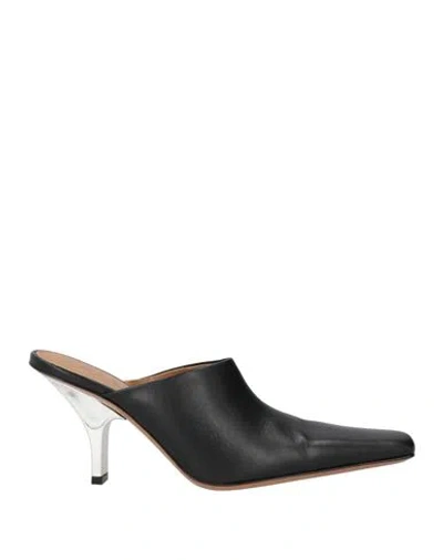 MARNI MARNI WOMAN MULES & CLOGS BLACK SIZE 9 LEATHER