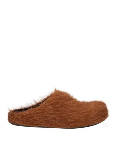 Marni Woman Mules & Clogs Brown Size 11 Leather