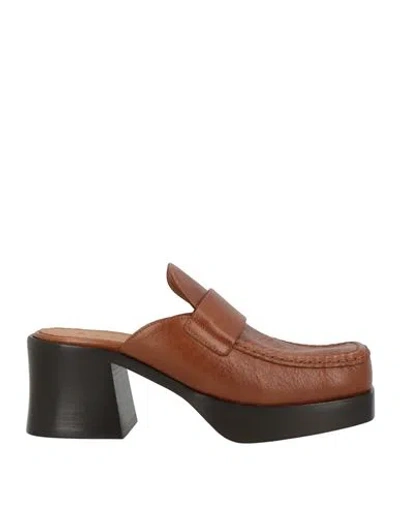 Marni Woman Mules & Clogs Brown Size 8 Leather