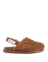 Marni Merino Wool Shearling Fussbett Sabots In Beige
