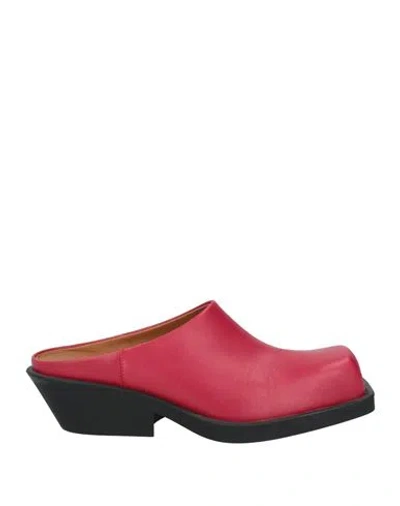 Marni Woman Mules & Clogs Red Size 8 Soft Leather