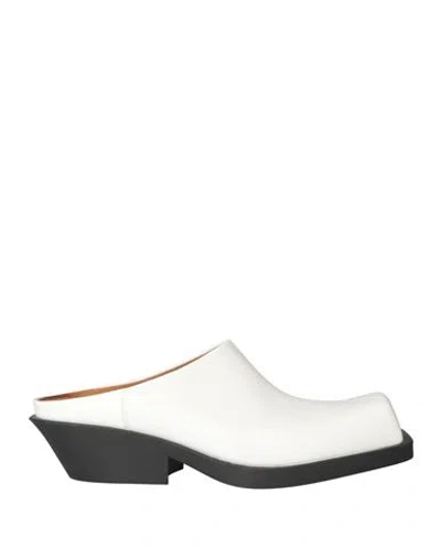 Marni Woman Mules & Clogs White Size 7 Soft Leather