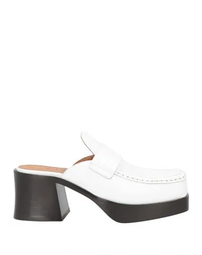 Marni Woman Mules & Clogs White Size 7 Leather