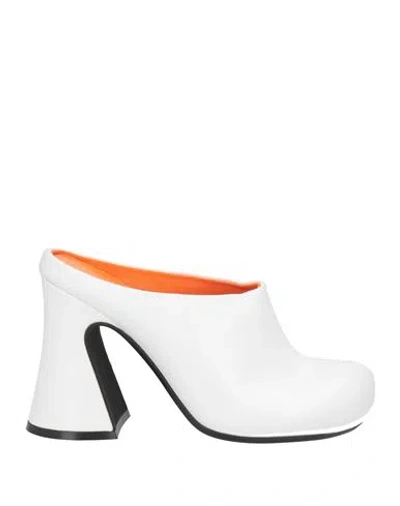 Marni Woman Mules & Clogs White Size 8 Soft Leather