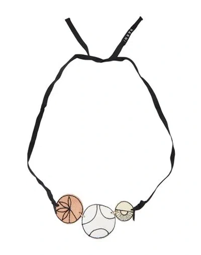 Marni Woman Necklace Black Size - Textile Fibers