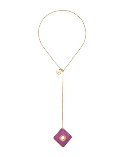 Marni Woman Necklace Garnet Size - Metal In Gold