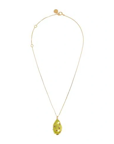 Marni Woman Necklace Green Size - Metal In Gray